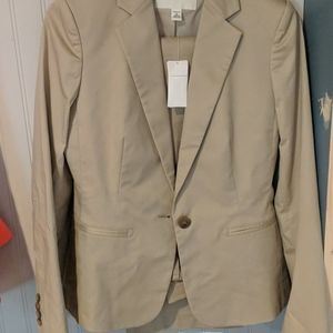 Banana republic khaki tan pant suit